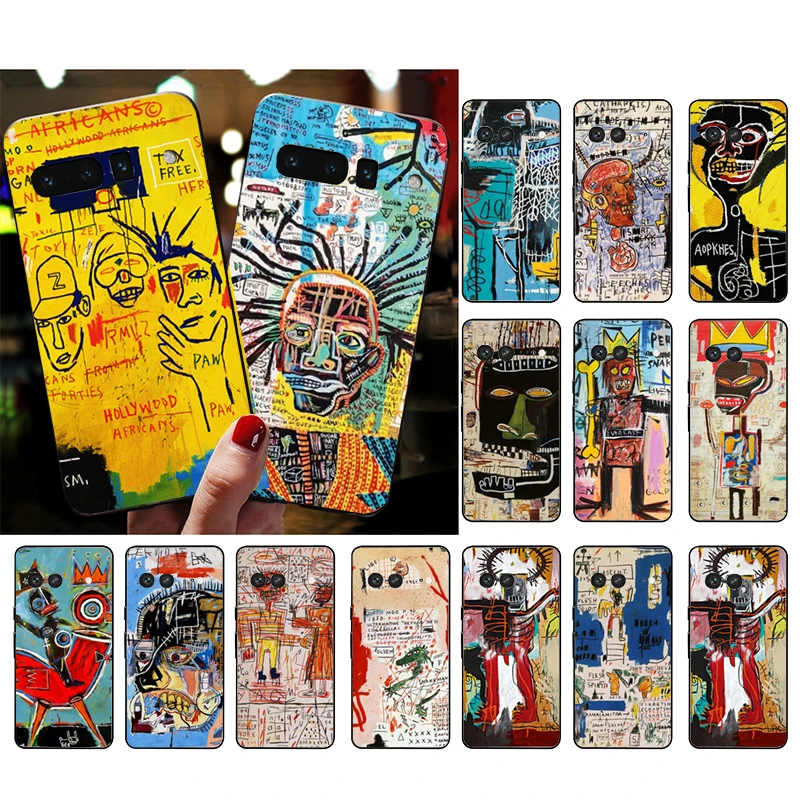 

Phone Case for Google Pixel 7 Pro 7 6A 6 Pro 5A 4A 3A Pixel 4 XL Pixel 5 6 4 3 XL 3A XL 2 XL Jean Michel Basquiat Art Graffiti