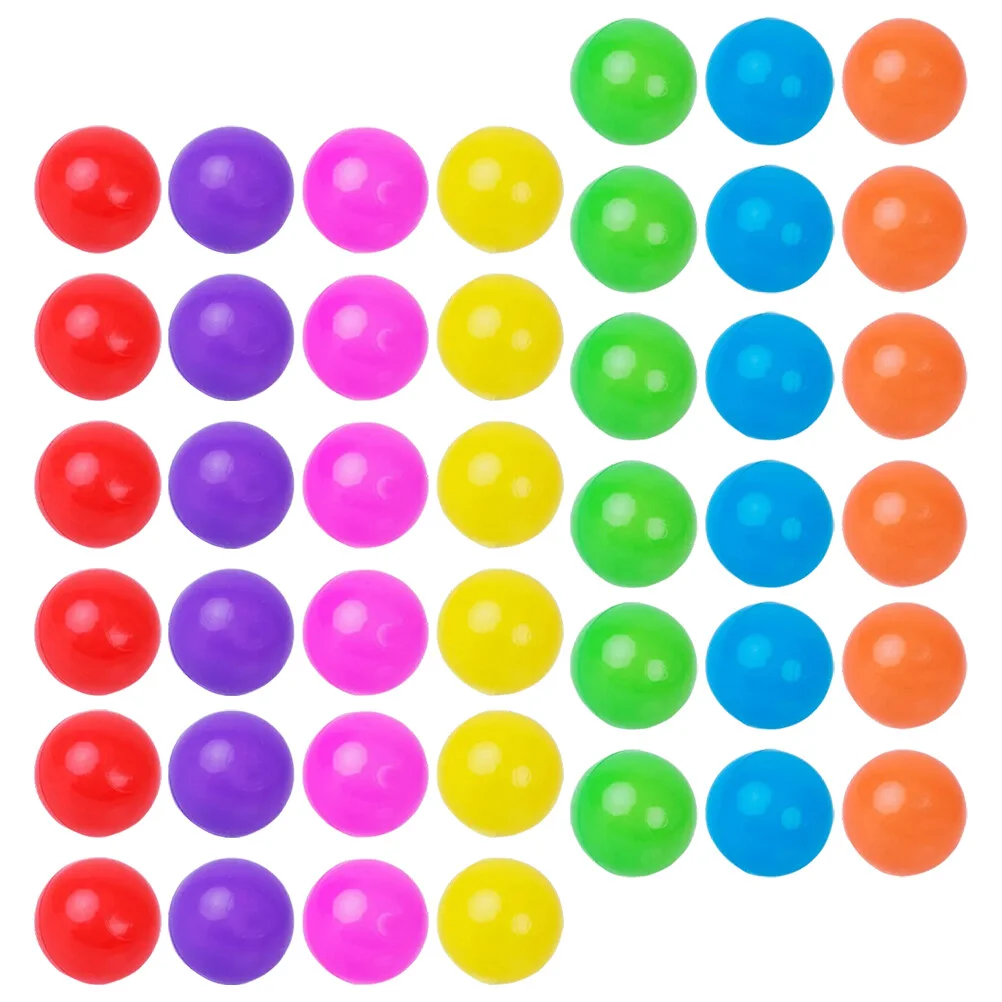 

100 Pcs Kids Educational Toys Tent Funny Round Balls Puzzle 6cm Round-shaped Pits Plastic Ocean Toddler