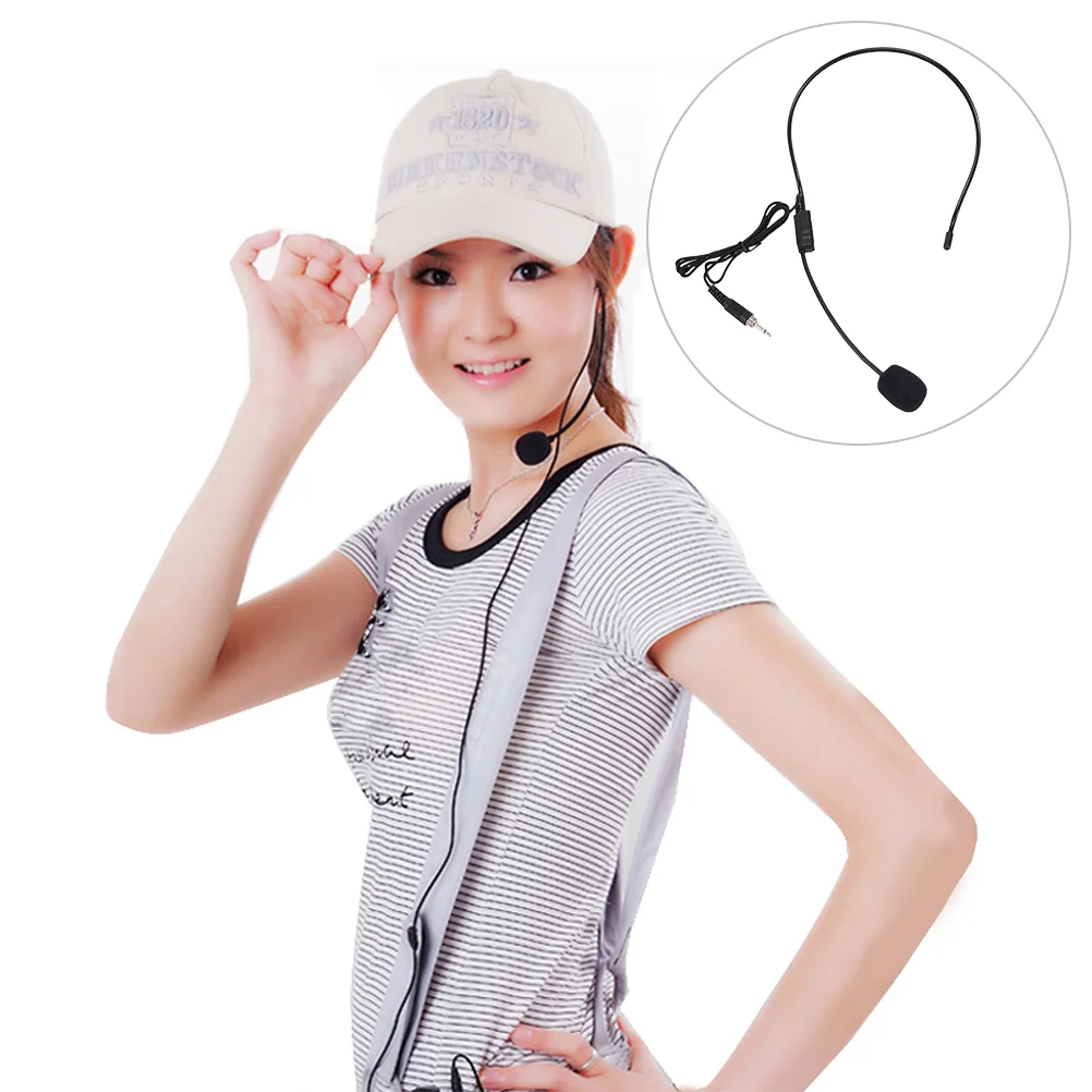 

4 PCS Head-mounted Mic for Voice Amplifier Speaker Earhook Mic Accessory