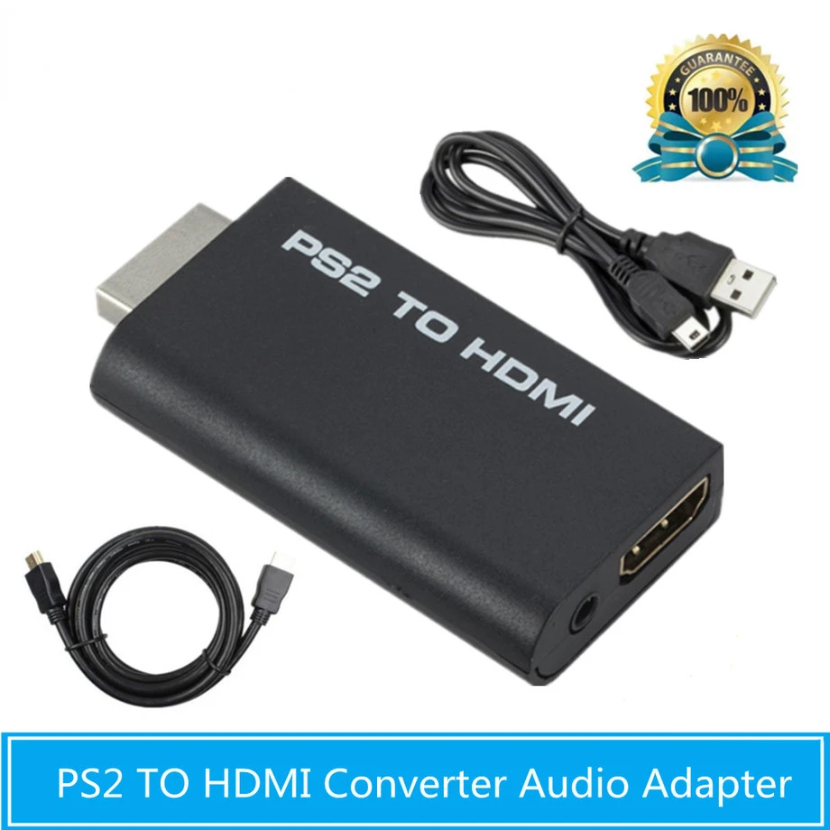 

Адаптер преобразователя аудио и видео HD PS2 в HDMI-совместимый 480i/480p/576i с 3,5 мм поддержкой аудио для режимов отображения PS2
