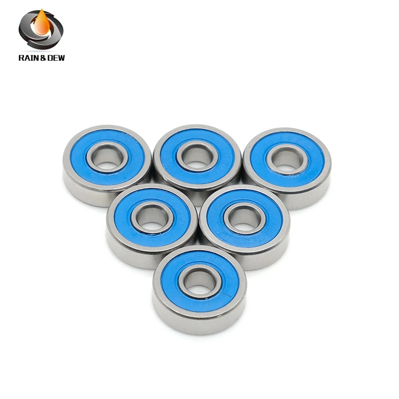 Rodamientos de bolas en miniatura para Axial SCX10 II, 10 piezas, MR148RS, ABEC-3, 8x14x4mm, MR148-2RS, RU, azul sellado