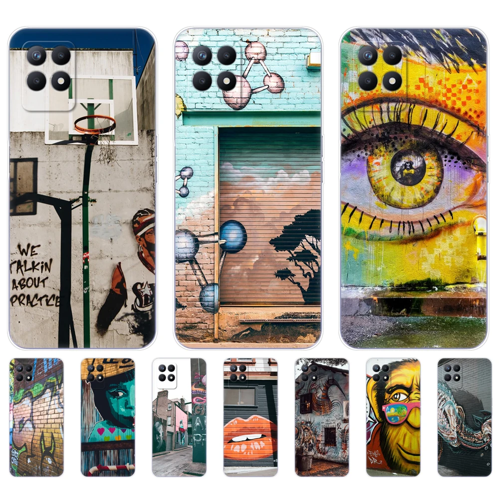 

For Realme 8i Case 6.6inch Silicon Back Cover For OPPO Realme8i Soft Case RMX3151 Phone Case bumper Funda TPU Coque Capa Etui