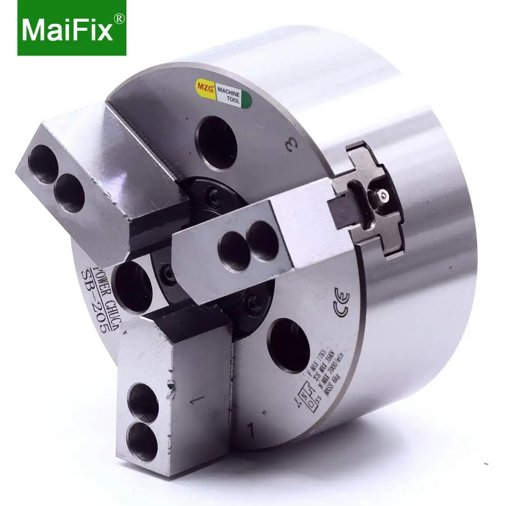 

Maifix CNC Boring Cutting Turning Tool Machining Hole Hydraulic Hollow Power 3 Jaw Lathe Power Chuck 4 5 6 8 10 Inch Welcomed
