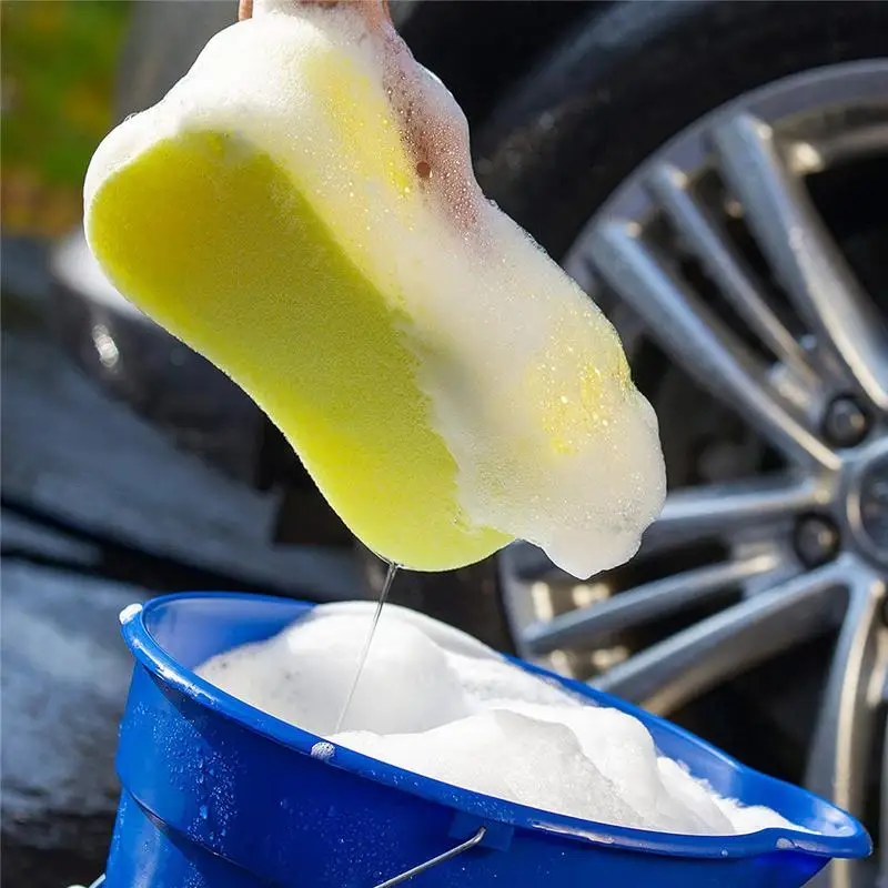 

Губка для чистки автомобиля, большая губка высокой плотности, для полировки воском и уборки авто