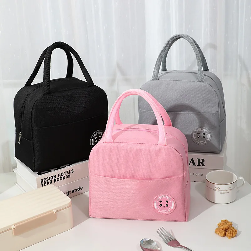

New Thermal Lunch Bag Cute Portable Insulated Food Storage Cooler Bag Thinken Bento Pouch Fridge Handbag for School Work