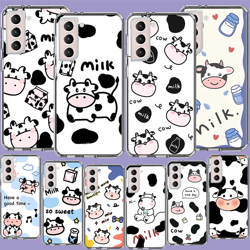 

Cute Cow Print Phone Case For Galaxy Samsung A10 A20E A30 A40 A50 A70 A01 A11 A21 A21S A31 A41 A51 A71 5G A9 A8 A7 A6 Plus A80 A
