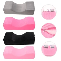 lash pillow neck support u shape memory foam eyelash extension grafting soft flannel pillow with pocket makeup tool