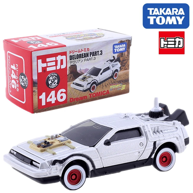 

Tomy Domeka Dream Card Simulation Car Alloy Car Mini Model Back To The Future 3 Male Toy Car Ornament Collection Gift