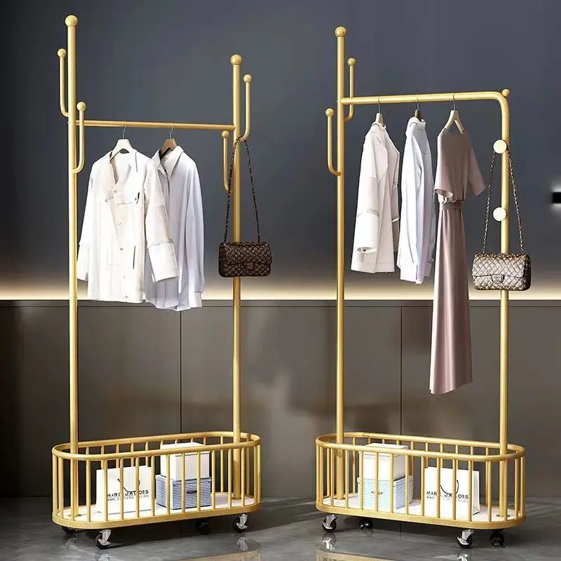 

Standing Coat Racks Clothe Metal Shelves Storage Bedroom Coat Rack Living Room Hangers Garment Arara De Roupa Household Products