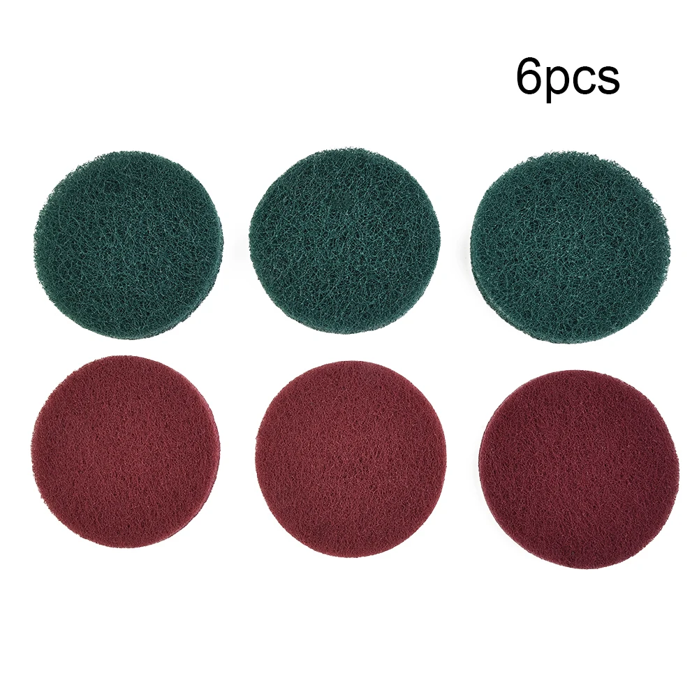 

6pcs 4Inch Cleaning Cloth Scrub Pad Industrial Scouring Pads Nylon Polishing Pad For Cleaning Sinks Tile Grout Tools