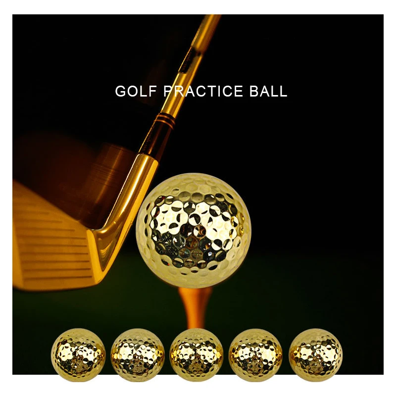 

Professional Practice Dia 42.7mm Plated Golf Ball Fancy Match Opening Goal Outdoor Training Balls