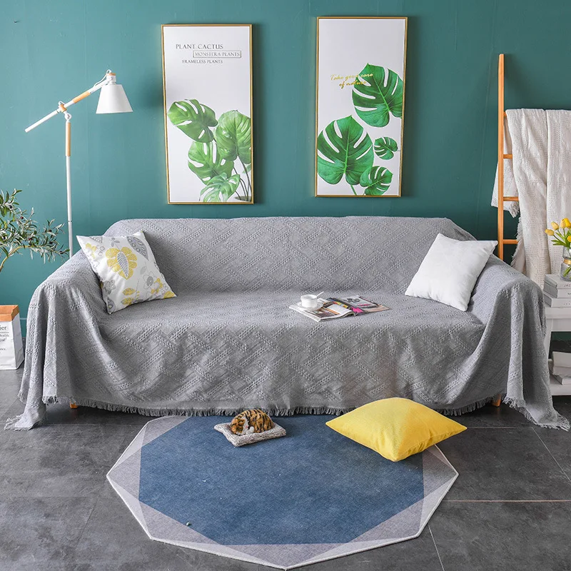 

2022 Lazy Sofa Cover Full Cover Universal Breathable Dust Protective Cover