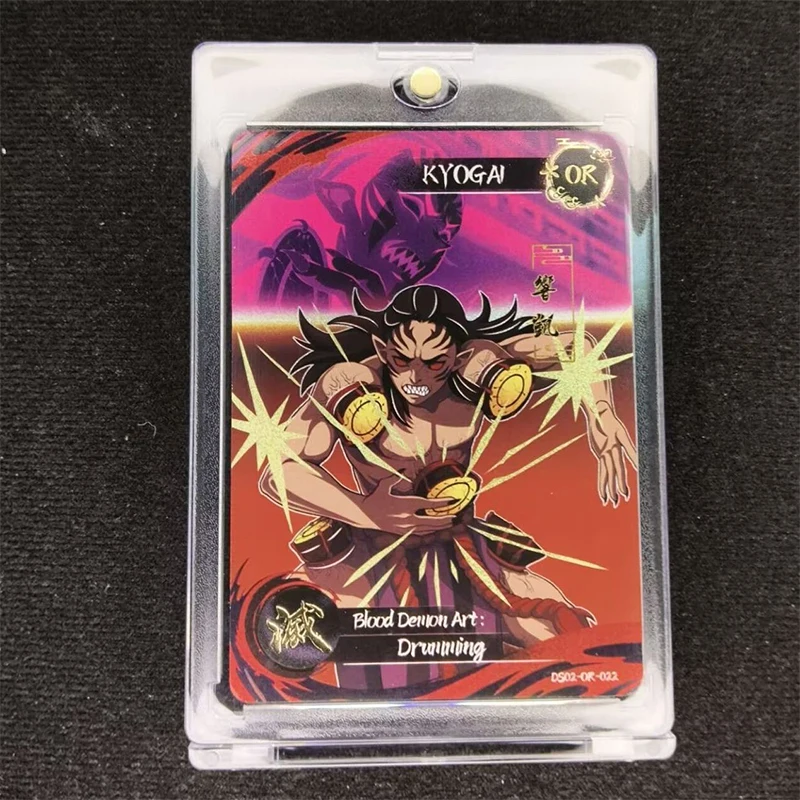 Фото Aikaho DS-02 аниме Demon Slayer UR или MR QR карты Kochou Shinobu Kanroji Mitsuri коллекционные карты подарки на день рождения детские игрушки №4
