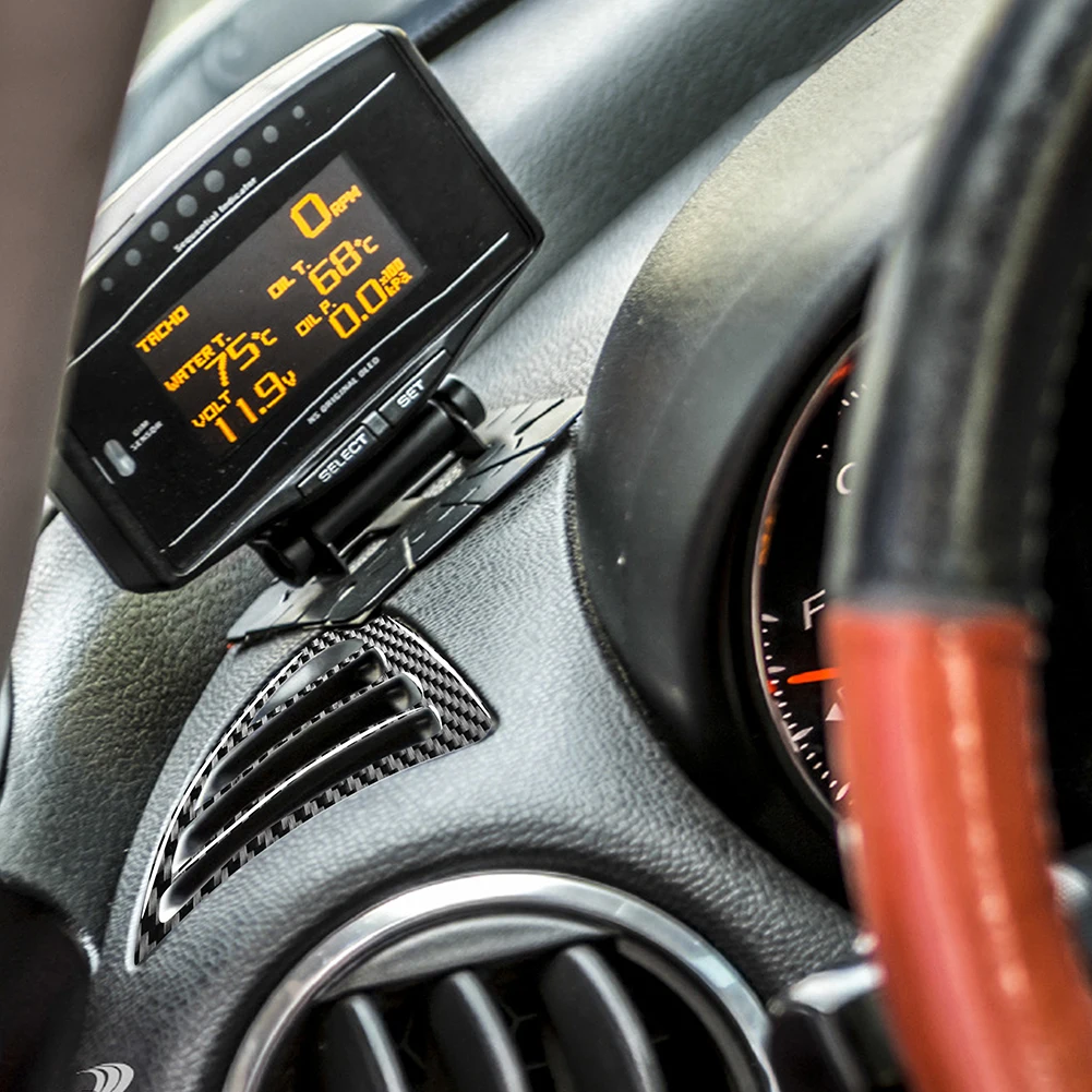 

5pcs/set Side A/C Air Vent Frame Trim Carbon Fiber Dash Cover Outdoor Anti-resistance Repairing Parts for Mazda RX-8