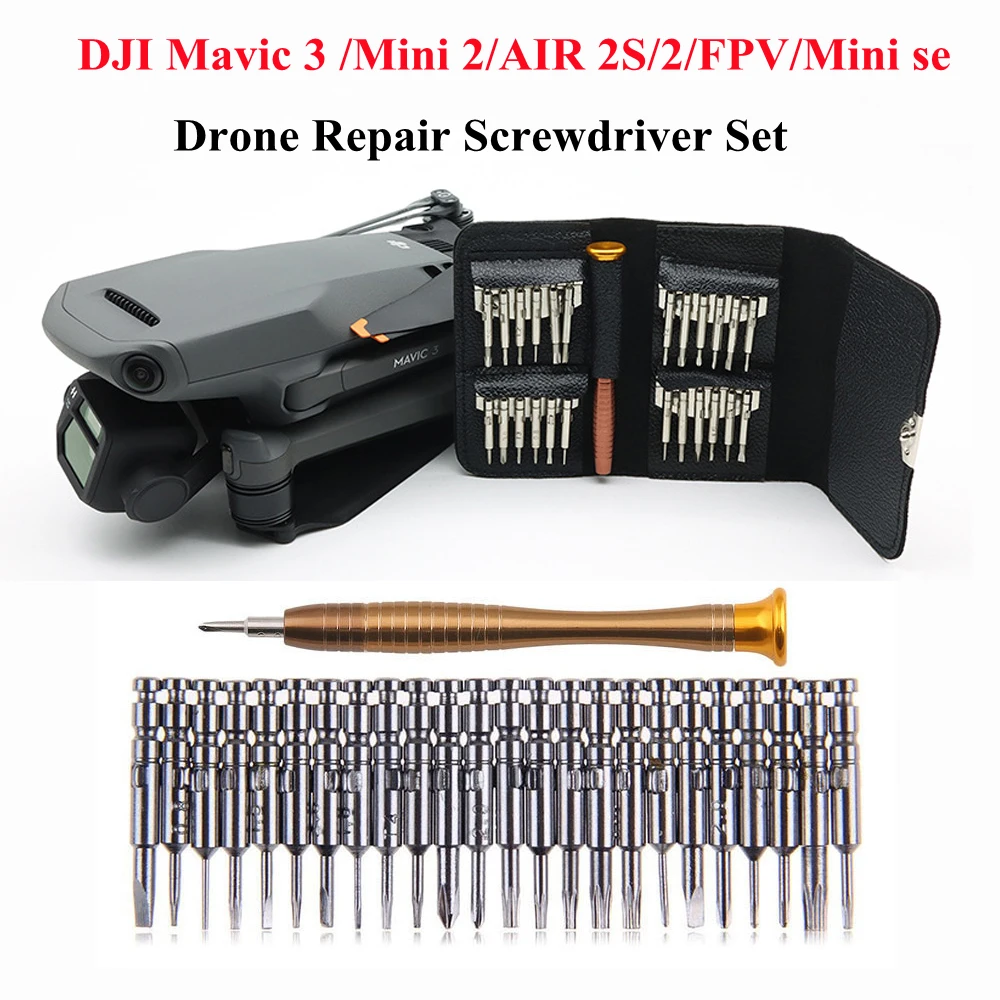 สำหรับ DJI Mavic 3ซ่อมสกรูชุดสำหรับ DJI AIR 2S/FPV/Mini 3 Pro Drone ซ่อมเครื่องมือสำหรับ Mini2/Avata ไขควงชุดอุปกรณ์เสริม