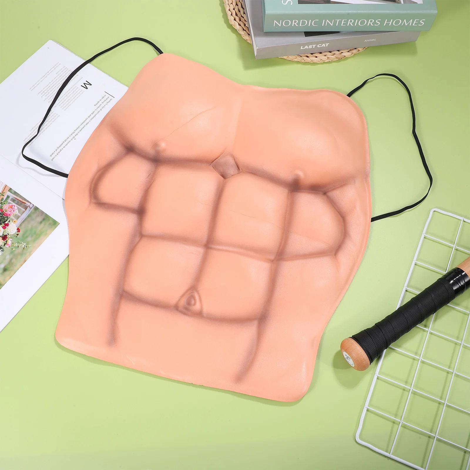 Поддельный костюм реквизит для вечеринки мужская мускулистая одежда макияж