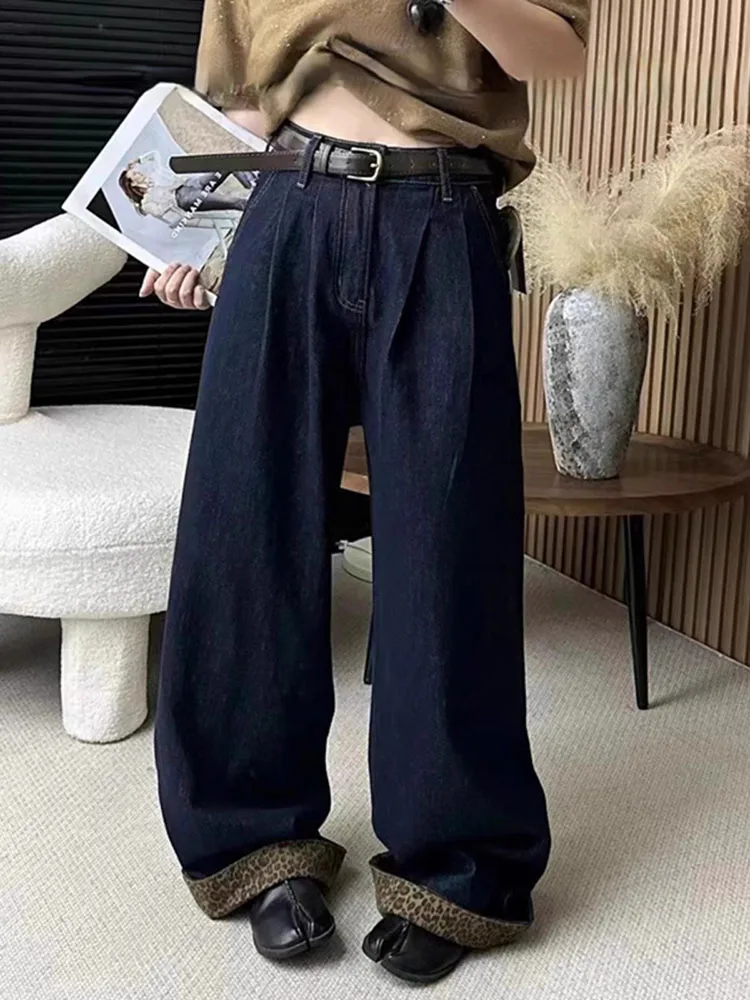 WCFCX STUDIO Женские джинсы Y2K Американский хип-хоп Винтаж Джинсы с высокой талией