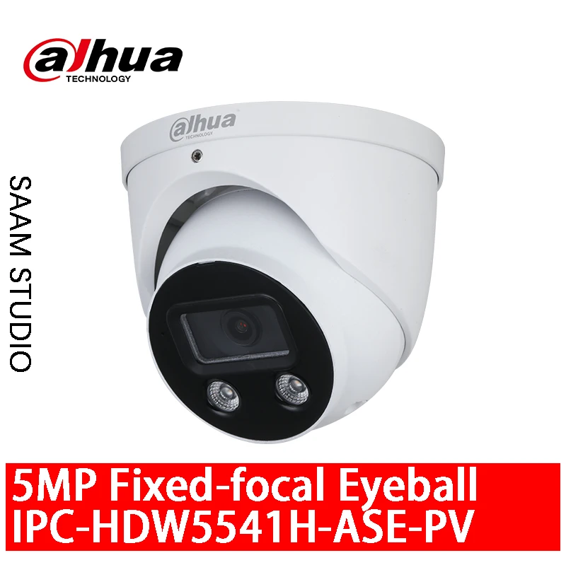 

Dahua, оригинальный телефон, 5 МП, H.265 + ИК, IP67, сетевая IP-камера с фиксированным фокусным глазным яблоком, встроенный микрофон и динамик