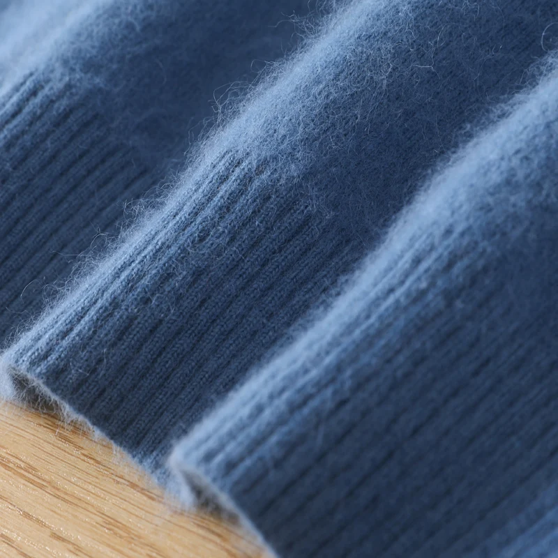 Осень и зима новый мужской 100% чистый норковый бархат трикотажная рубашка с