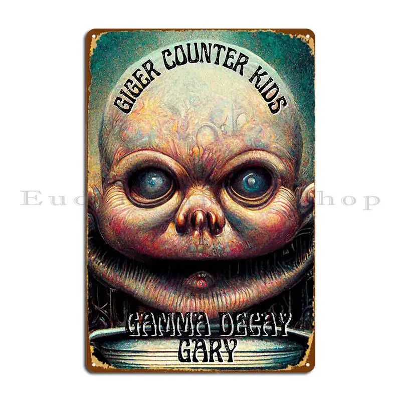 Детский металлический плакат Giger Counter 1 шт.