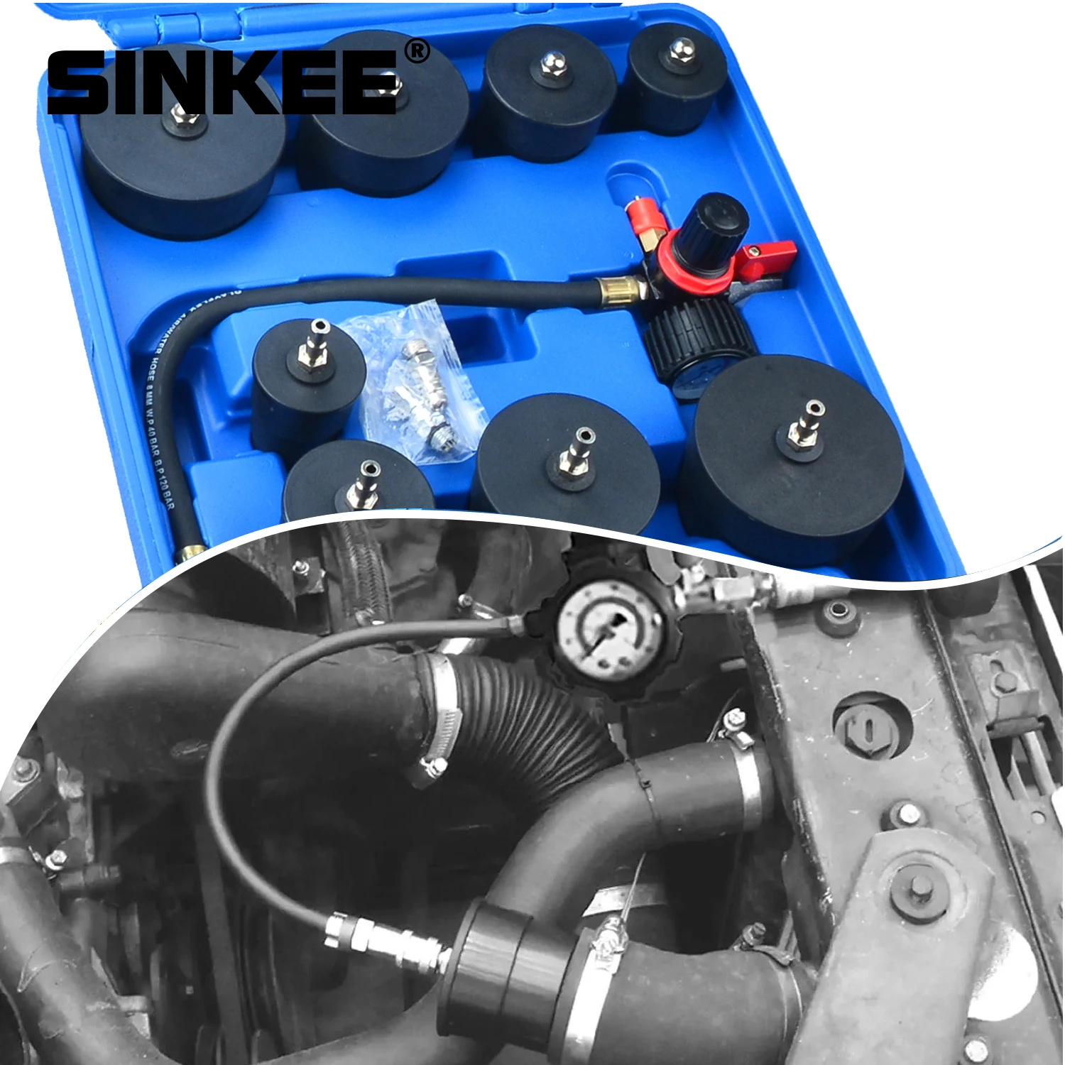 9 шт. турбосистемное зарядное устройство комплект тестера утечки давления