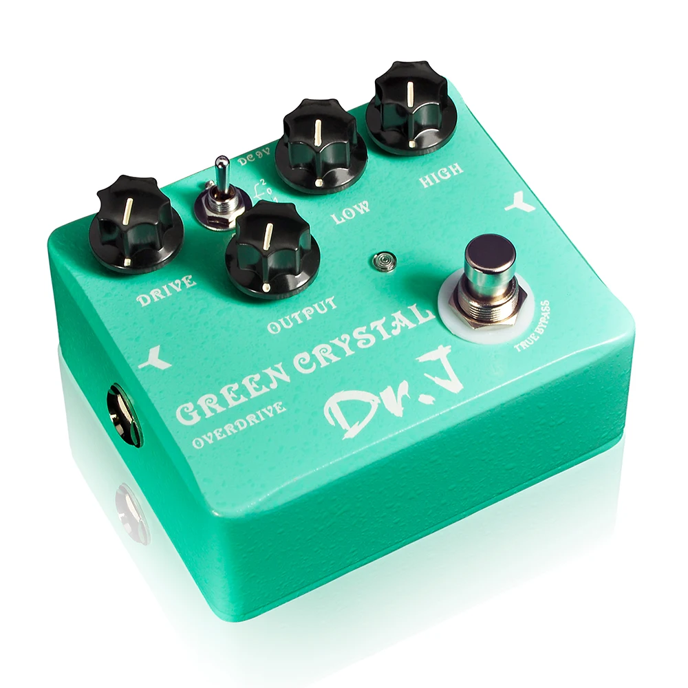 Педаль для гитары D50 GREEN CRYSTAL Overdrive педаль создания эффектов на гитаре ручки