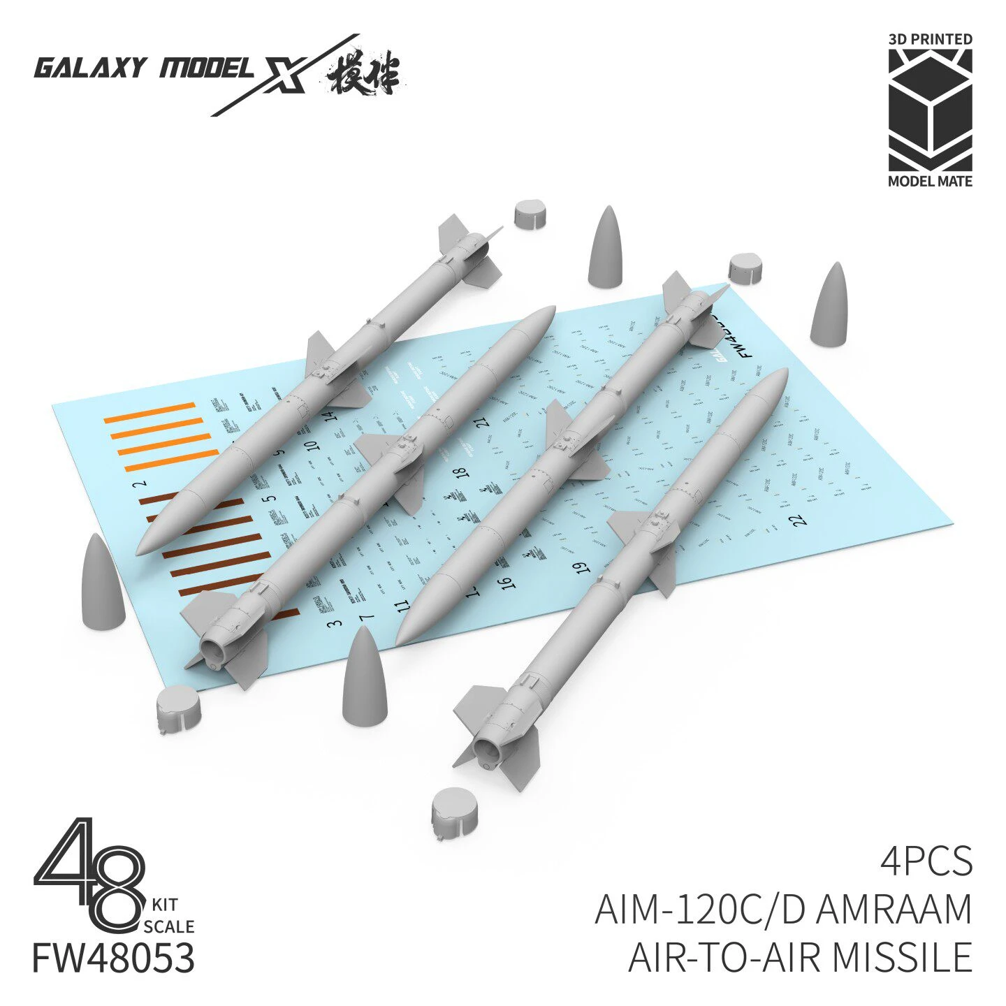 Фото Galaxy 1/48 AIM-120A/B AIM-120C/D AMRAAM Комплект ракет 