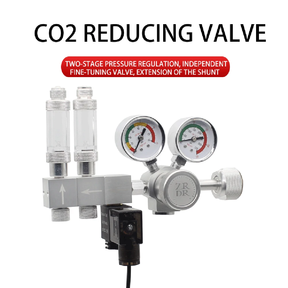 

K-303PRO DIY Aquarium CO2 Regulator Bubble Counter Solenoid Check Valve Kit Fish Tank Accessories CO2 Reaction Control System
