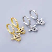 modoma korean fashion bee zircon design earrings for women 2022 modern aesthetic clip on earrings elegant female party jewelry