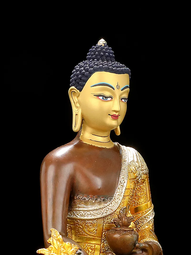 Статуэтка Бодхисаттва из чистой меди 21 5 см