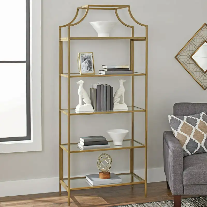 

Садовый книжный шкаф 71-дюймовый Nola 5 Etagere,