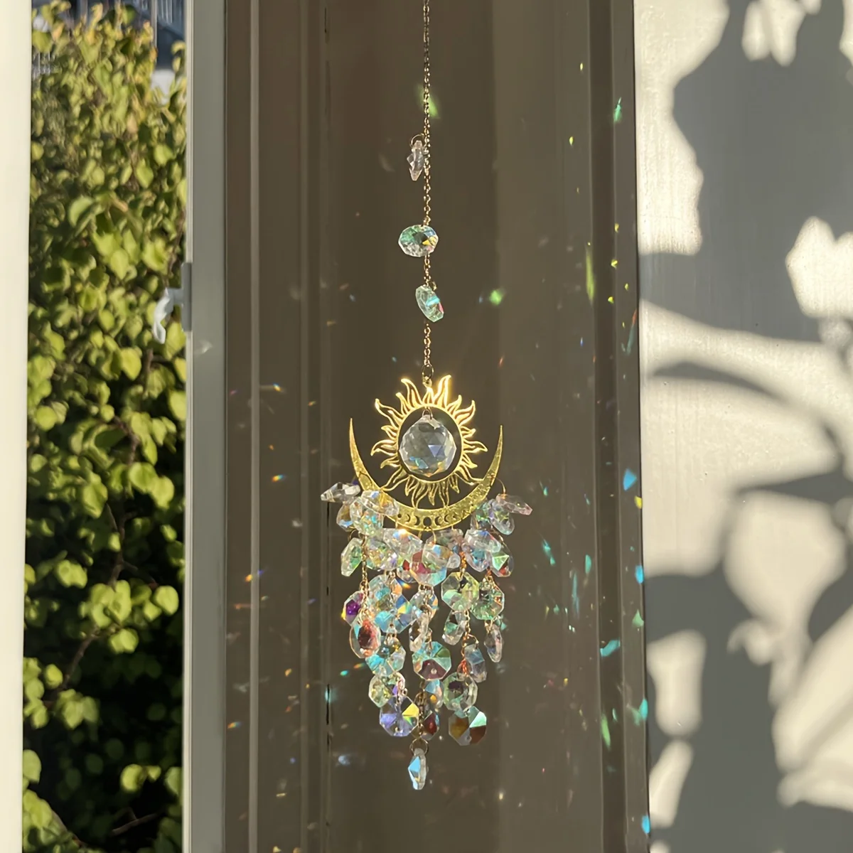 

Набор Для Декора Сада (1 Шт.): Легкий Солнечный Ловец С Огненными Элементами, Луной, Солнцем