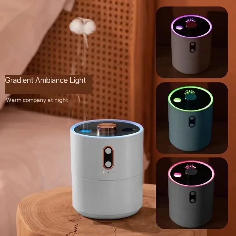 

Ультразвуковой увлажнитель воздуха xiaomi450 мл, бытовой Электрический ультразвуковой увлажнитель воздуха большой емкости с питанием от USB, с двумя насадками, для густых туманов