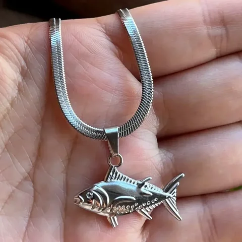 Подвеска-рыбка из нержавеющей стали  today meet you