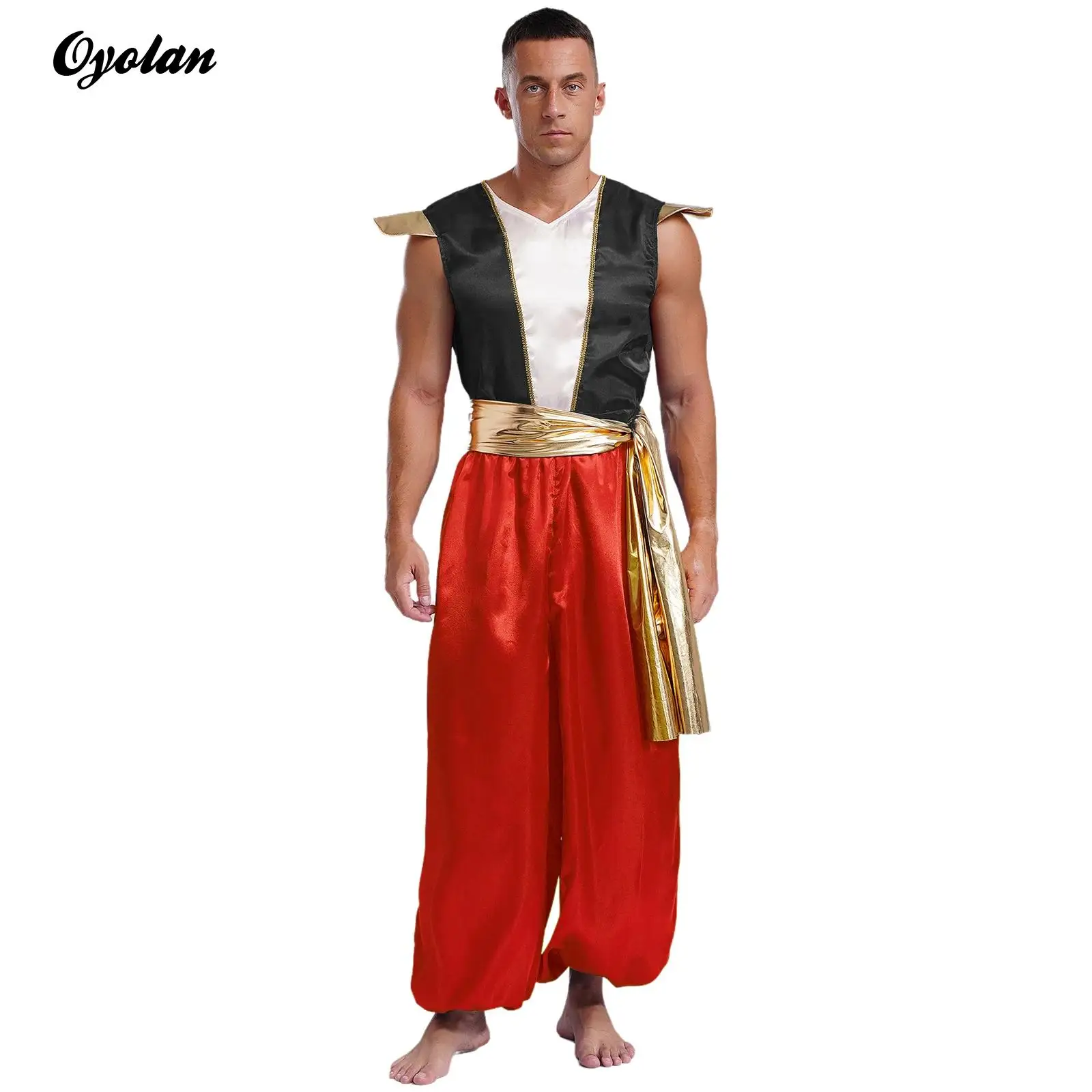 Мужской взрослый арабский альдин мифический принц лампа Косплей ремень