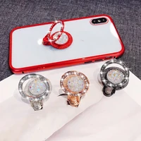 2022 new fashion shiny rhinestone phone ring stand finger holder gift mobile phone stand anti lost for iphone ipad xiaomi buckle