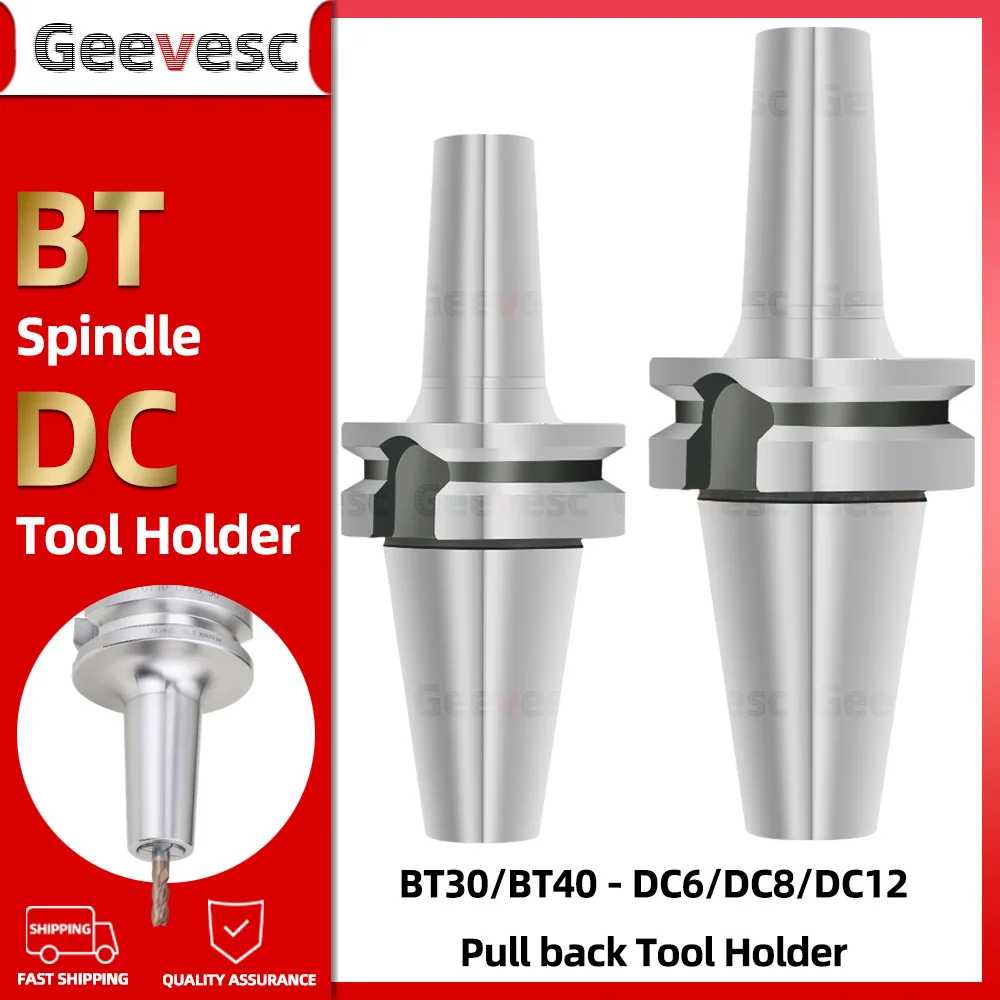 

Precision 0.001 BT30 BT40 BT50 DC4 DC6 DC8 DC12 Tool Holder Pull Back DC Collet CNC BT Spindle Fast Clamp Milling Tools Holder