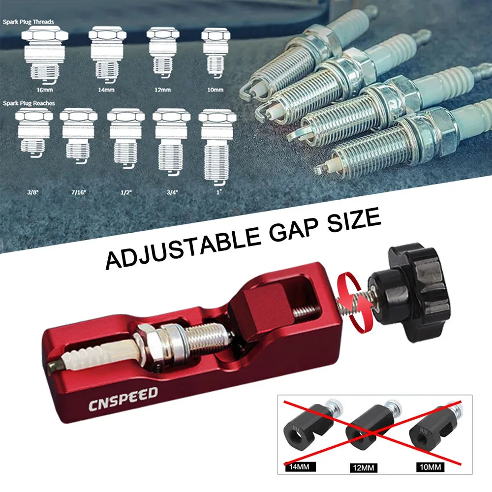 Newest Spark Plug Gap Adjustment Tool For Most 10mm/12mm/14mm/16mm Spark Plugs Tools Vehicles Car Modification Auto Accessories