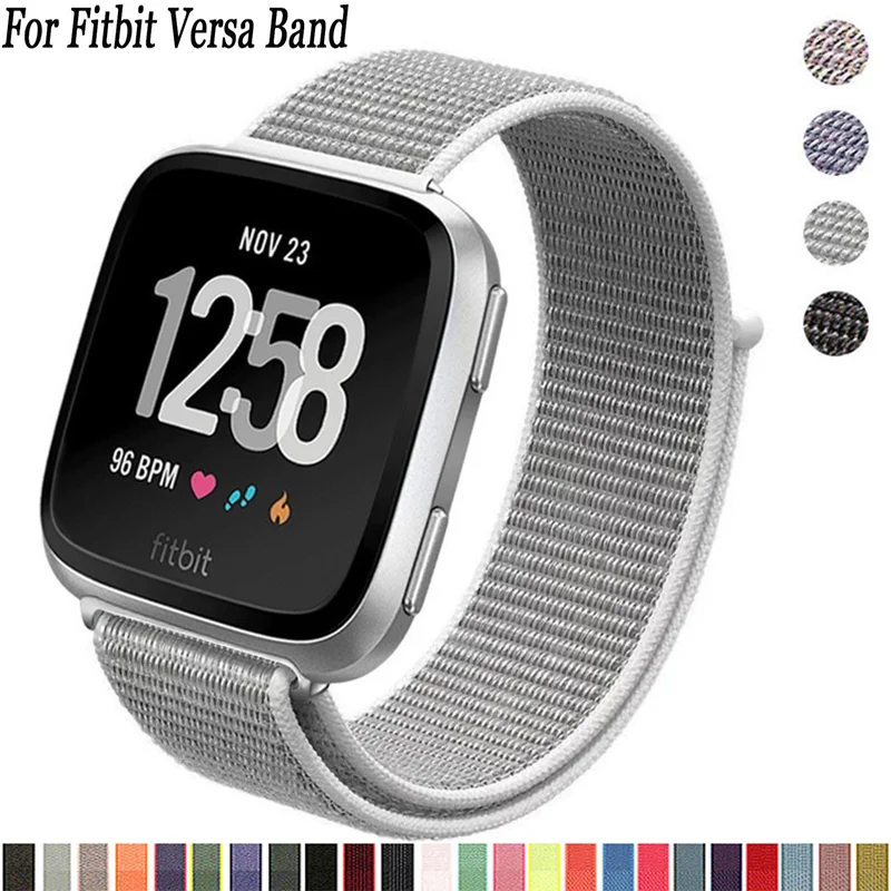 

Nylon Strap for Fitbit Versa/Lite/Versa2 band Smart watch replacment Watchbands Loop Bracelet For Correa Fitbit Versa 2 bands