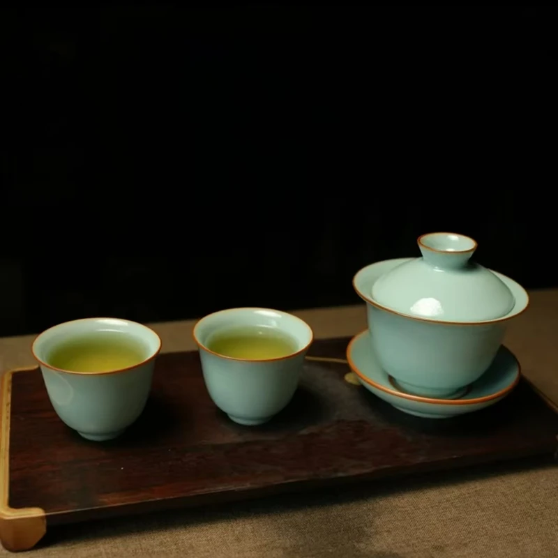 

Керамический чайный сервиз Ru Kiln Yuan Bao