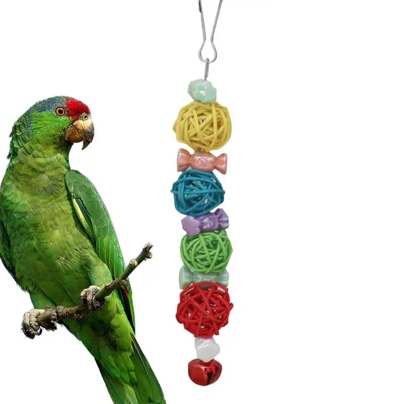 

Bird Toys For Parrots Colorful Parakeet Toys For Cage Bird Toys For Cage Fun And Durable For Finch Budgie Parakeets Cockatiels