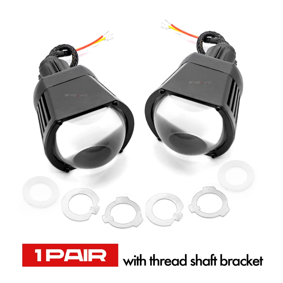 

Квадратные светодиодные линзы дальнего света для фар 24000LM, прожекторы для проекторов 6000K, автомобильные универсальные светодиодные фонари, модернизация «сделай сам»