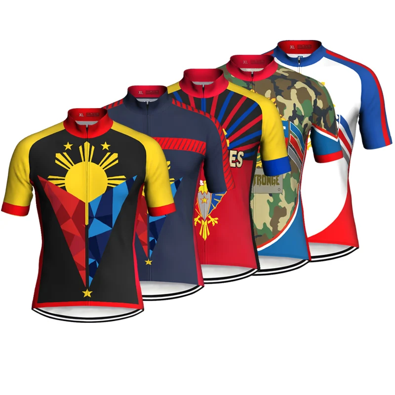 

Philippines Short Jersey Bicycle Cycling Sleeve Road MTB Jacket Pocket Wear Ciclismo Shirt Britain Motocross Sport Top Hiking