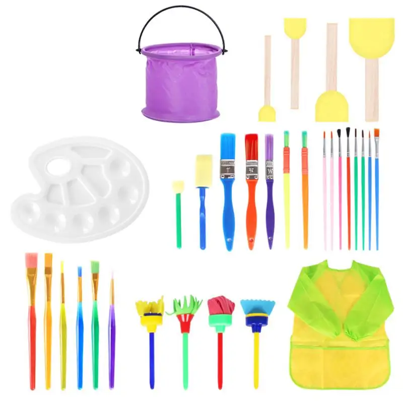 

1 Set Children Painting Brush Home School Kids Art Painting Learning Brush