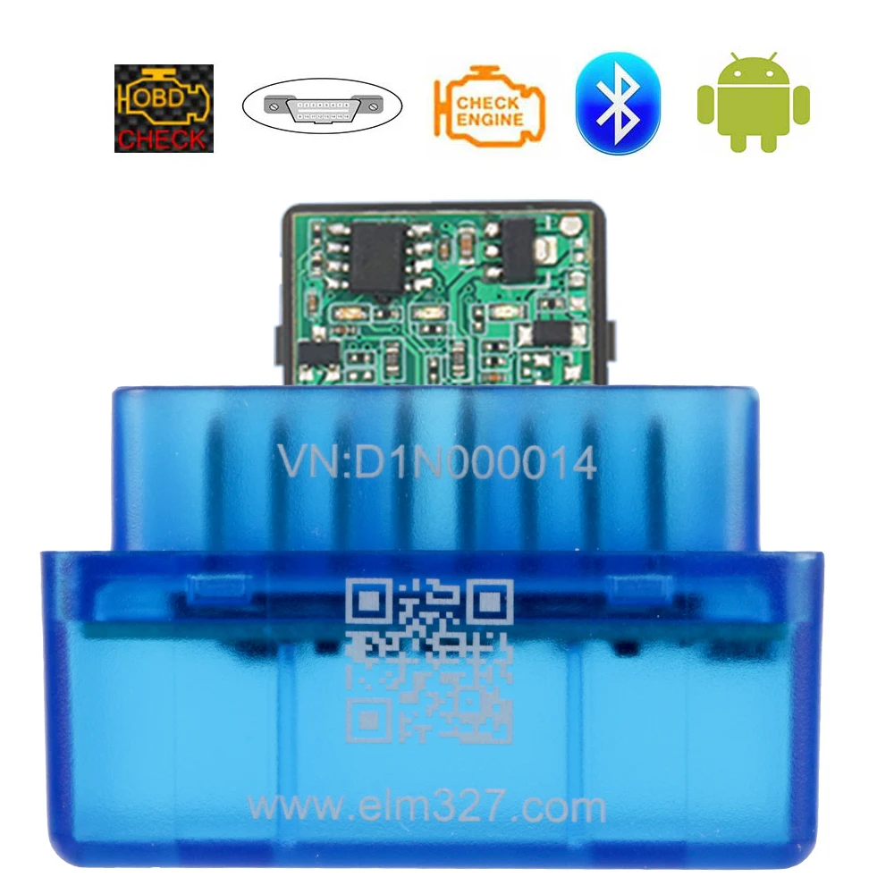 

Считыватель кодов OBDII Bluetooth-совместимый V2.0 для Android Windows автомобильный OBD2 сканер ELM327 диагностический инструмент с одной печатной платой