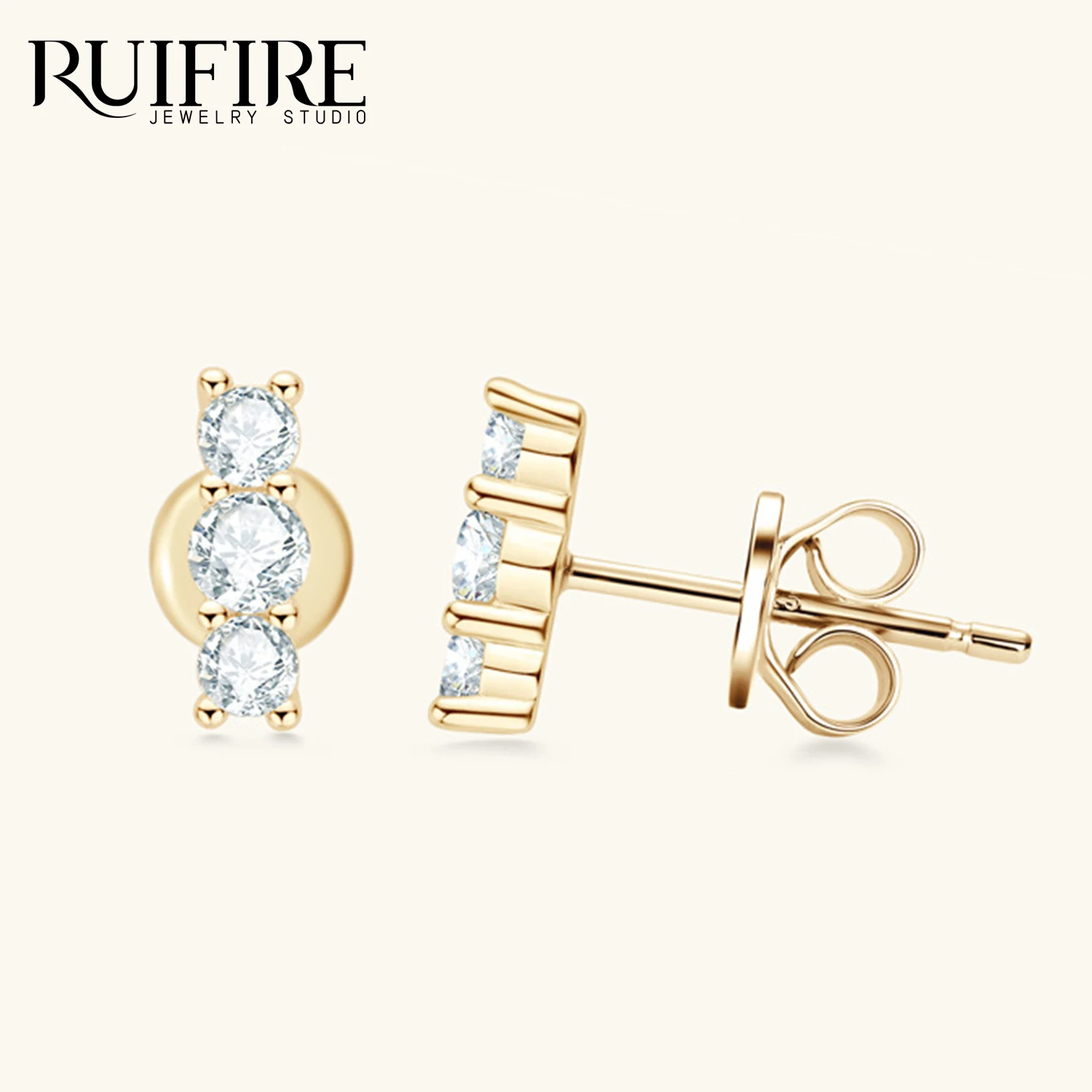 RUIFIRE гипоаллергенные серьги-гвоздики из белого золота с покрытием из стерлингового серебра 925 пробы с муассанитом для женщин, серьги-гвоздики, ювелирные изделия (art.: 3920d0da35cda) - 3920d0da35cda