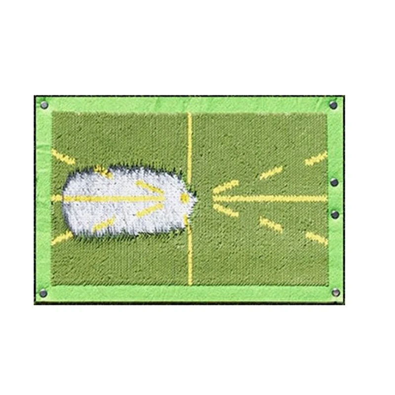 

1 Piece Golf Training Mat For Swing, Clearly Shows Impact Traces Portable Green For Backyards Swing