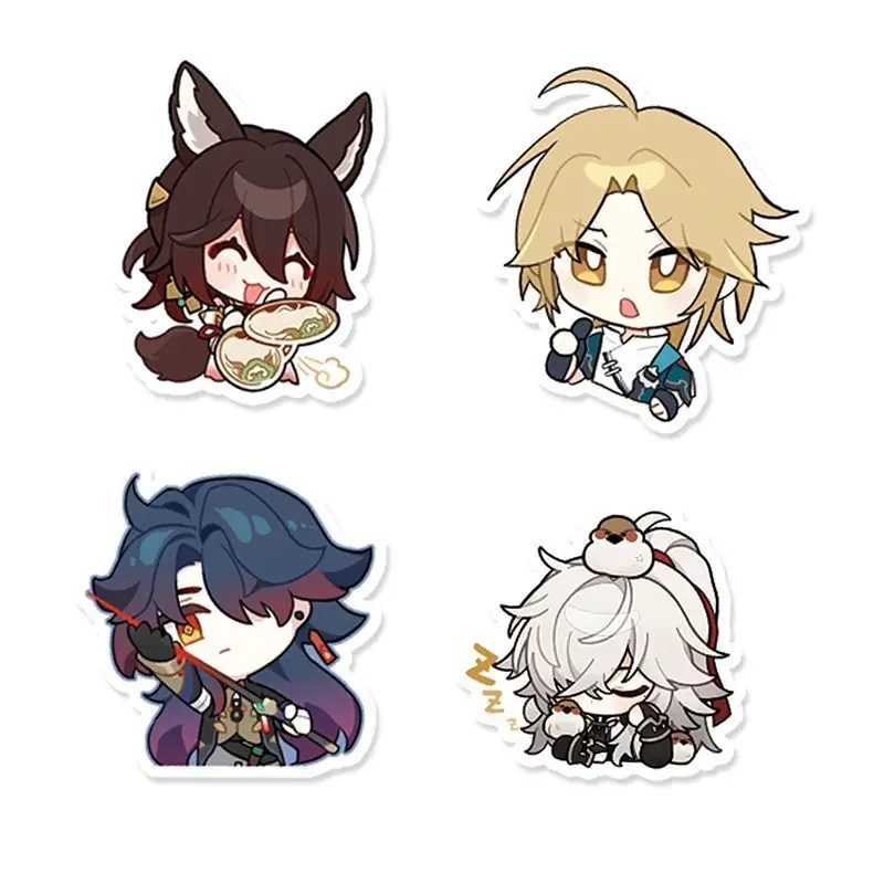 50 шт. аниме Honkai: Star Rail Jing Yuan наклейки с лезвием для ноутбука гитары телефона