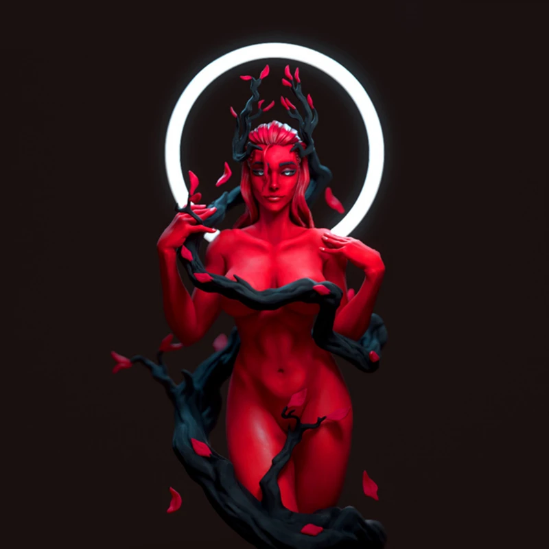 

96mm Scale Fantasy Dryad Succubus Art Resin Model Unassembled and Unpainted Figures Kit Collect Toys