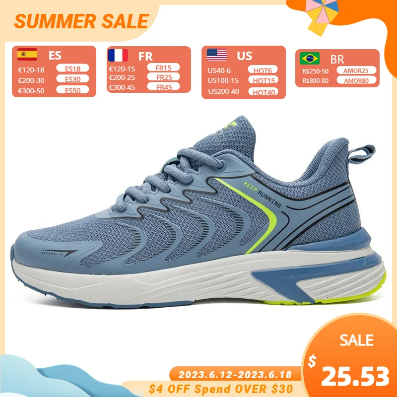 BAASPLOA 2023 Мужские кроссовки для бега, легкие туфли для ходьбы, сетчатые дышащие модные мужские кроссовки для спорта на открытом воздухе, весенние теннисные кроссовки.